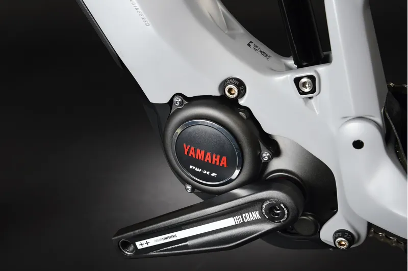 Haibike AllMtn 6 600Wh Carbon Electric Mountain Bike Urban Grey/Matte Red-5